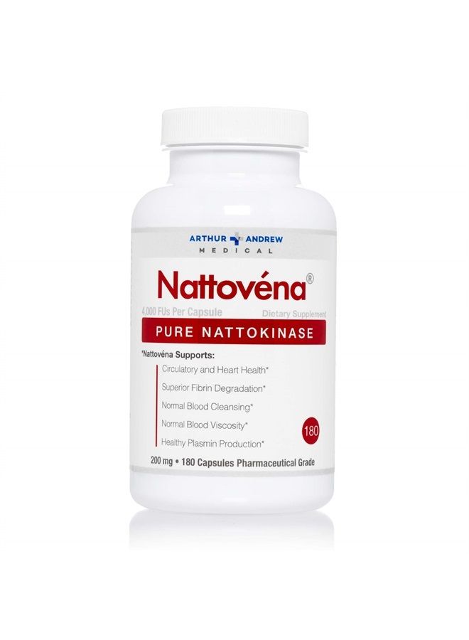 Arthur Andrew Medical Nattovena, Pure Nattokinase, Circulatory and Heart Health, Vegan, Non-GMO, 180 Capsules - Image 5