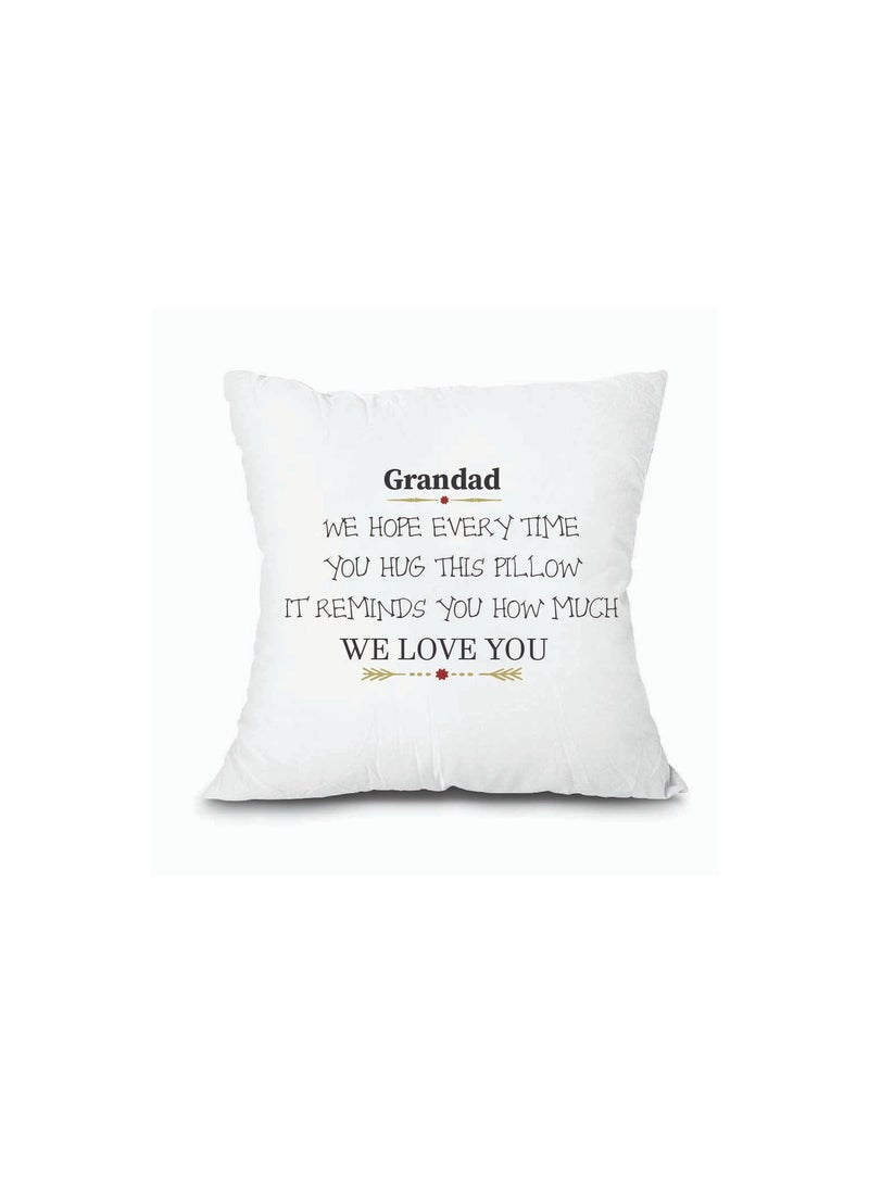 PRINTSHOP4ME Grandpa's Day Special Birthday and Father's Day Throw Pillow 40x40 cm - Perfect Grandfather Gift - Thanksgiving Gift for Grandfather - Grandpa Cushion Cover for Sofa Bed - Image 2