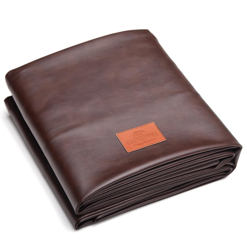 BEARCOVER Heavy Duty Leatherette Billiard Pool Table Cover, Waterproof & Tearproof Cover for Pool Table 7/8/9FT 7Feet-Chestnut - Image 3