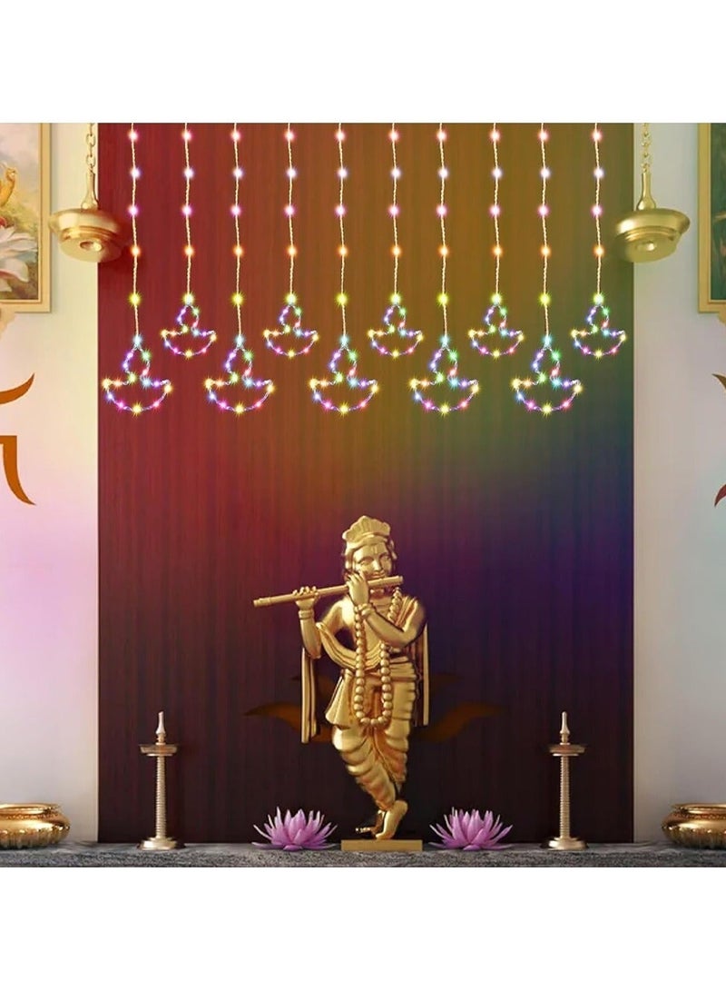 زايو مصباح LED Diya متعدد الألوان 3M - Image 1