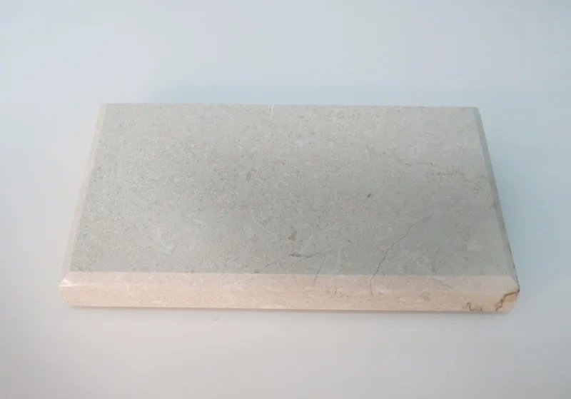 Missi Special Chamfer Cut Decorative Cream Natural Marble Stone 1