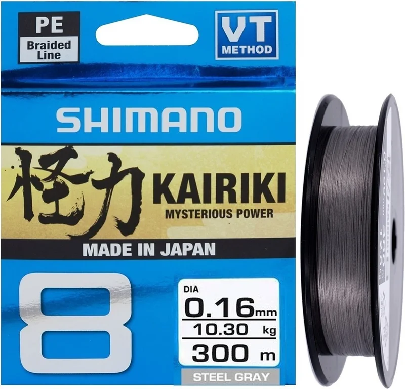 SHIMANO Line Kairiki Stell Gray 0,06MM 300 Meters 8layers