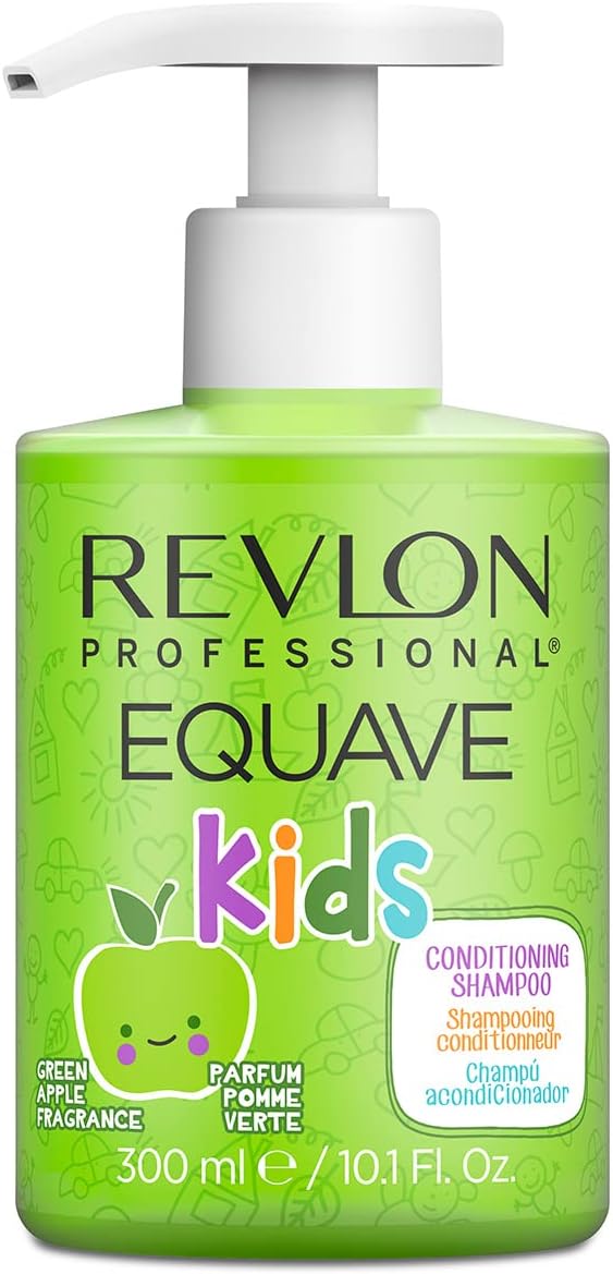Revlon Professional شامبو ريفلون بروفيشينال إكواف للأطفال شامبو خالي من الكبريتات برائحة التفاح الأخضر 300 مل - Image 1