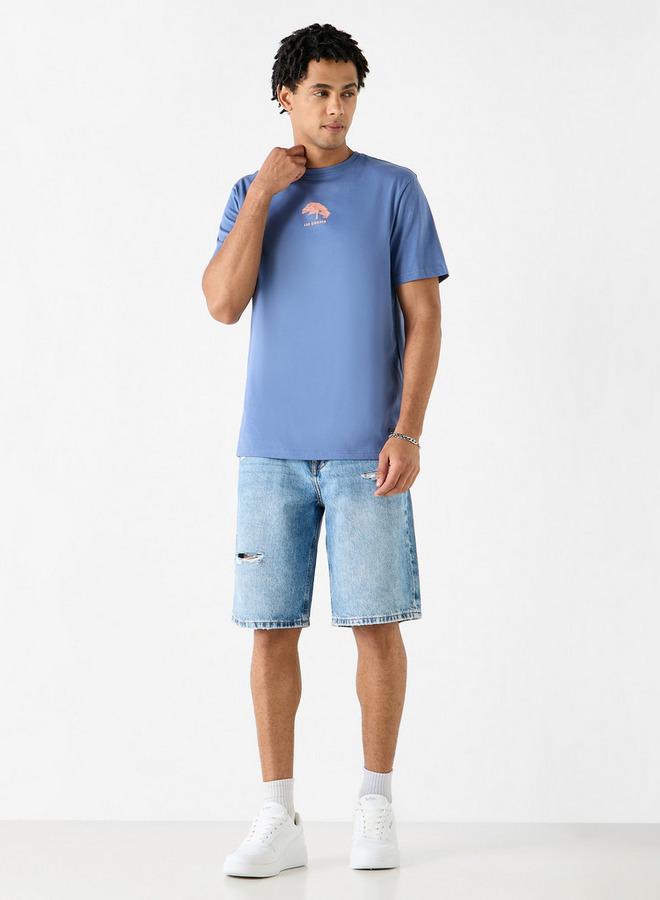 لي كوبر تيشيرت بياقة ضيقة وأكمام قصيرة وطبعات من لي كوبر - Image 2