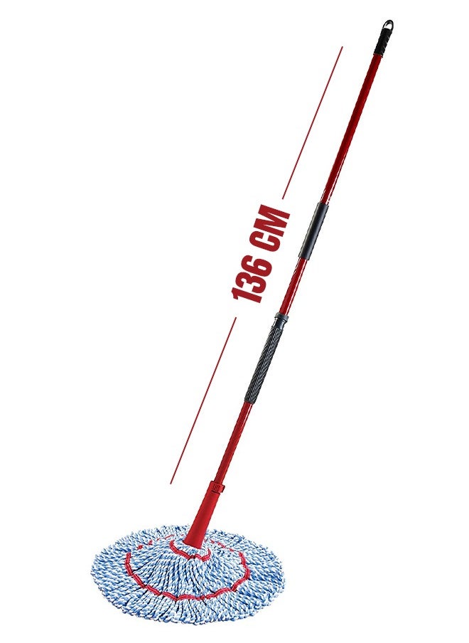 REXO Cotton Thread Mop with Sponge is perfect for cleaning all types of floors under sofas and beds wet and dry - works great with wet and dry floors, the mop will glide over floors smoothly.  - Image 4