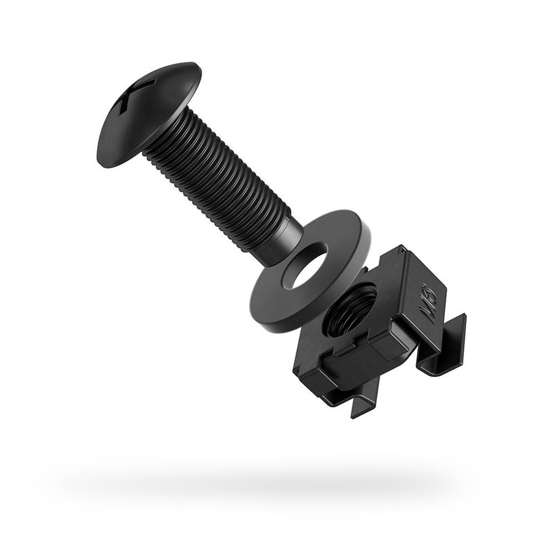 AC Infinity Carbon Steel M6 Rack Screws, Nylon Washers, and Cage Nuts. 50-Piece Set for Equipment Server Racks, enclosures, and cabinets. - Image 2