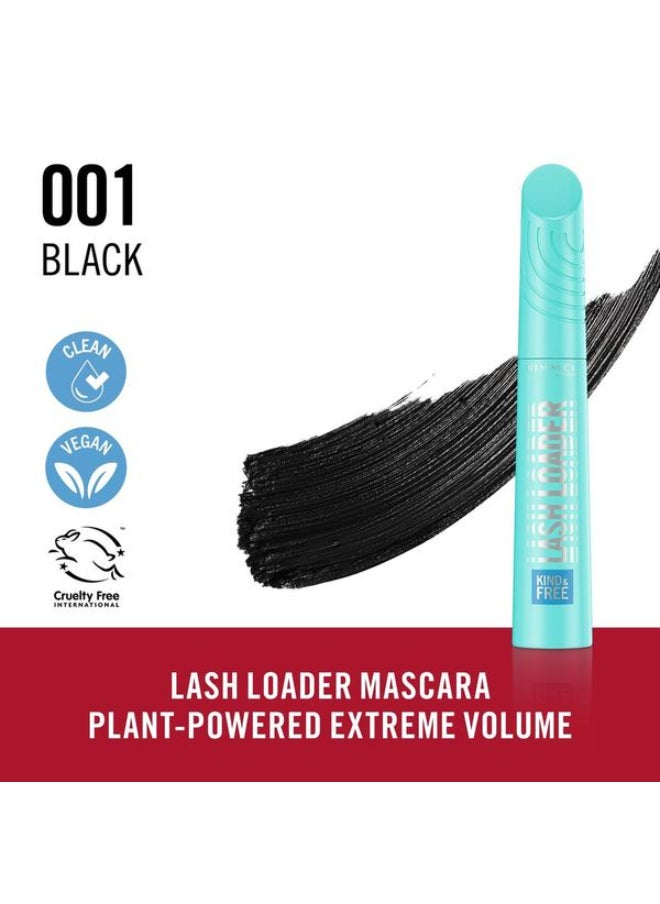 RIMMEL LONDON - Kind And Free Lash Loader Mascara - 001 - Black 9.5ml - Image 1