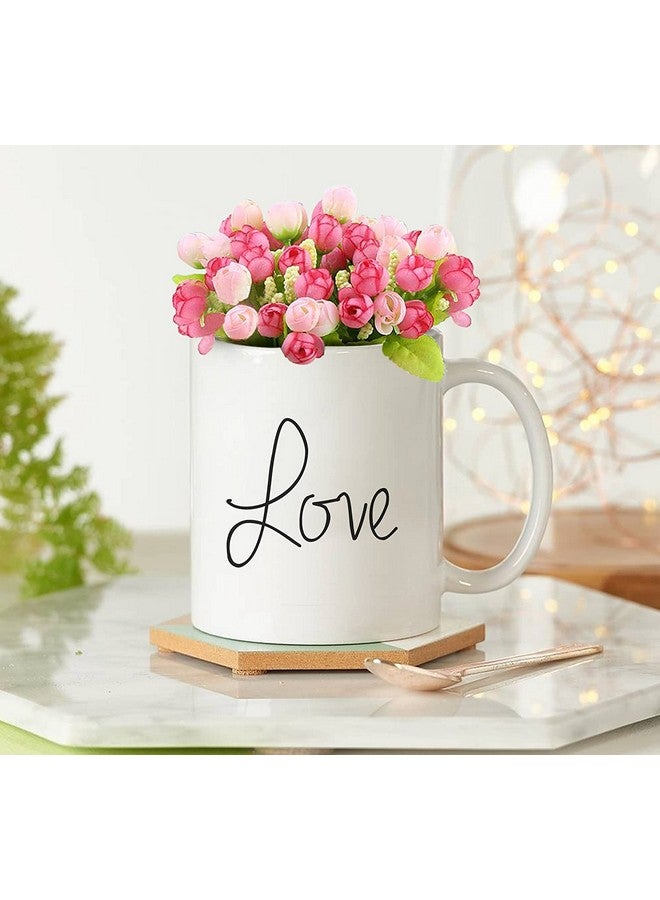 TIED RIBBONS TIED RIBBONS Artificial Peony Flowers Bunches with Vase (Multi, Set of 3) Decorative Items for Home Decor Living Room Bedroom Corner Table Top Office Decoration Gift Set  - Image 4