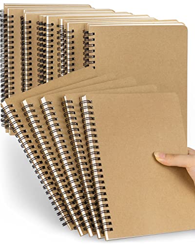 Dynta Spiral Notebooks A5 Lined 20Pcs College Ruled Journals for Work, School and Travel, Good for Students and Office 120 Pages/60 Sheets - Image 1