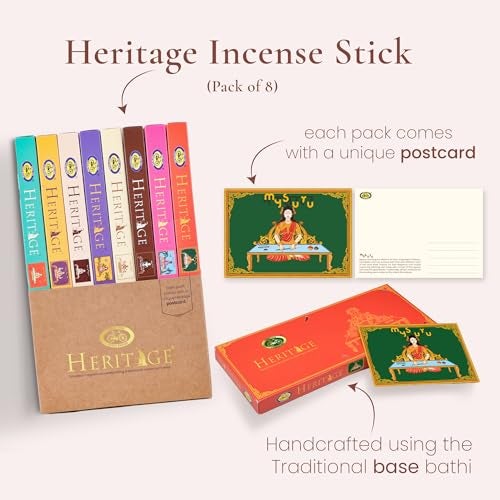 Cycle Pure Heritage Agarbatti Gift Hamper (8 Fragrances Pack), 560 Incense Sticks | Diwali Gifts for Friends & Family | Handcrafted Incense Sticks Box | Prayer Sticks for Pooja - Image 2