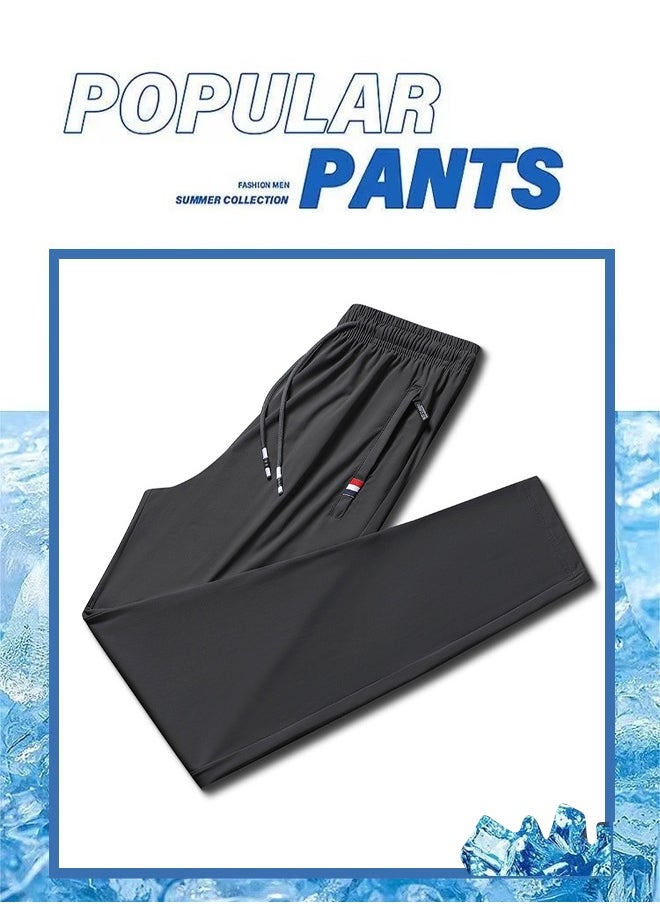 Generic Classic men's tailored trousers, fashionable straight-leg pants, casual business pants with pockets, comfortable and stylish solid-colored pants, and pants suitable for casual wear and outdoor activities  - Image 2