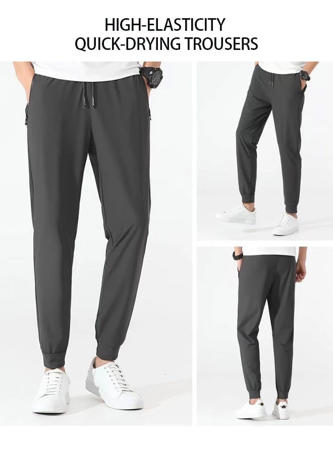 Generic Classic men's tailored trousers, fashionable straight-leg pants, casual business pants with pockets, comfortable and stylish solid-colored pants, and pants suitable for casual wear and outdoor activities  - Image 3