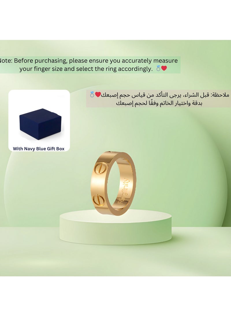 Screw Design Love Ring - 18k Rose Gold Plated 316L Stainless Steel Hypoallergenic Unisex Ring for Men & Women, Friendship Promise Ring, Anniversary or Birthday Gift for Her, Him, Girls" - pzsku/Z8C71A9DDEE614D559A19Z/45/_/1738190914/b8f9a7c5-0cda-4386-80da-3094d1ec15a7