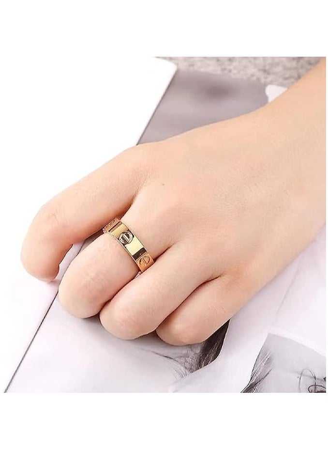 Screw Design Love Ring - 18k Rose Gold Plated 316L Stainless Steel Hypoallergenic Unisex Ring for Men & Women, Friendship Promise Ring, Anniversary or Birthday Gift for Her, Him, Girls" - pzsku/Z8C71A9DDEE614D559A19Z/45/_/1738496614/a1159502-ea39-43b2-b614-ffced6728aaa