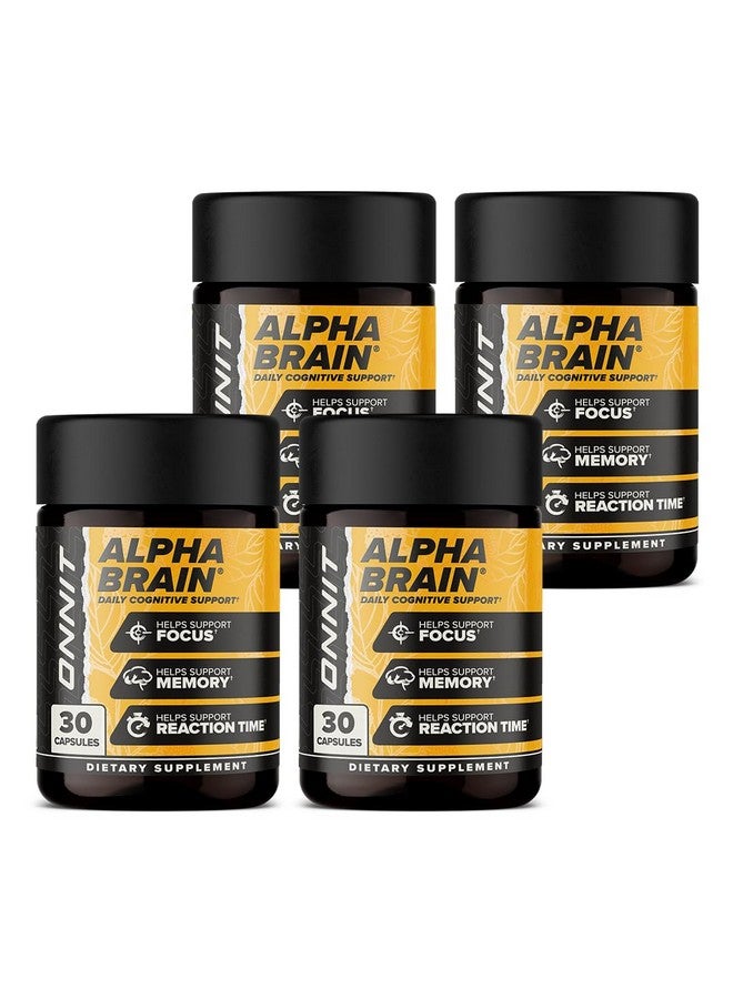 ONNIT Alpha Brain (120ct) - Over 1 Million Bottles Sold - Premium Nootropic Brain Supplement - Focus, Concentration & Memory - Alpha GPC, L Theanine & Bacopa Monnieri - Image 1
