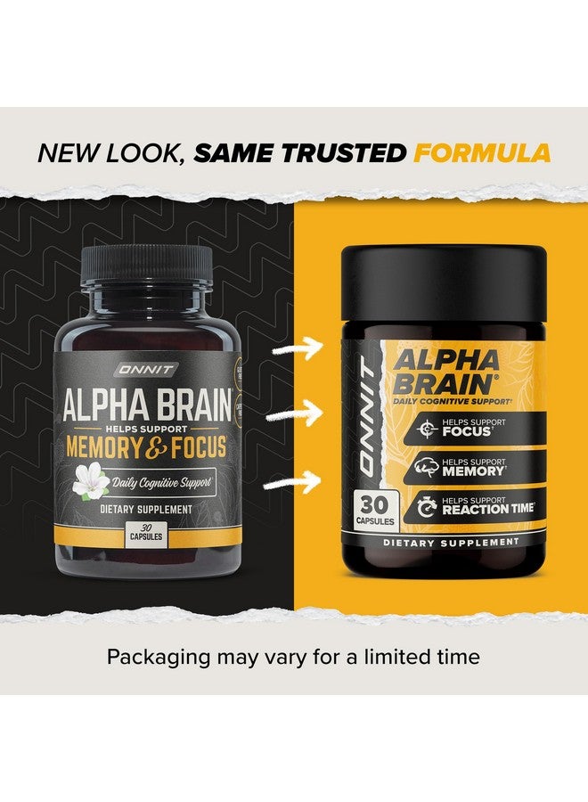 ONNIT Alpha Brain (120ct) - Over 1 Million Bottles Sold - Premium Nootropic Brain Supplement - Focus, Concentration & Memory - Alpha GPC, L Theanine & Bacopa Monnieri - Image 3