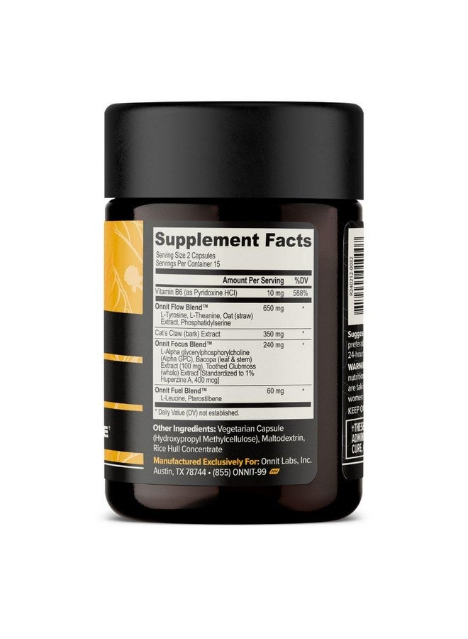 ONNIT Alpha Brain (120ct) - Over 1 Million Bottles Sold - Premium Nootropic Brain Supplement - Focus, Concentration & Memory - Alpha GPC, L Theanine & Bacopa Monnieri - Image 2