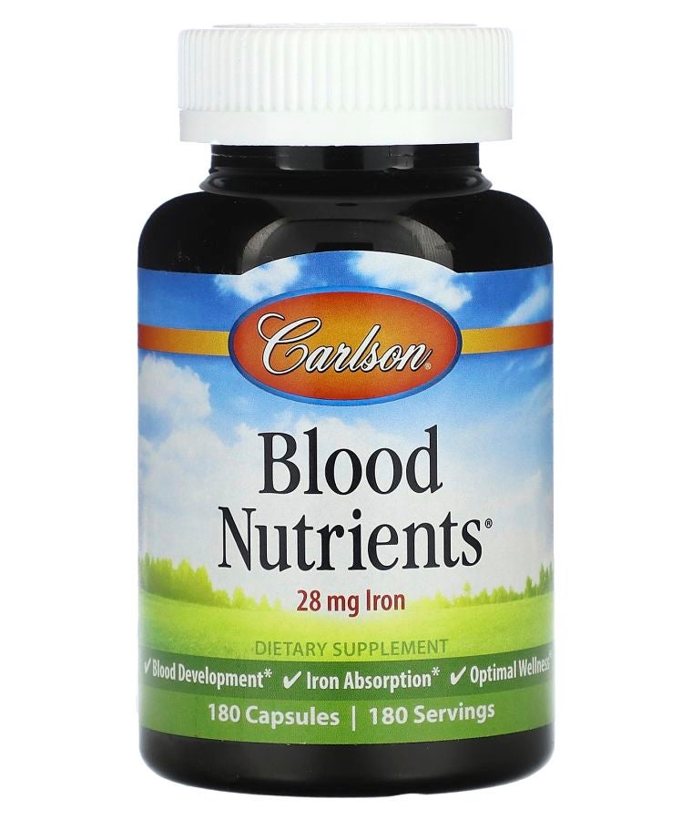 Carlson Blood Nutrients 180 Capsules
