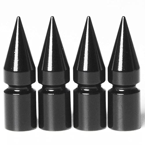 Circuit Performance VC6 Series Black Aluminum Valve Stem Caps Set of 4