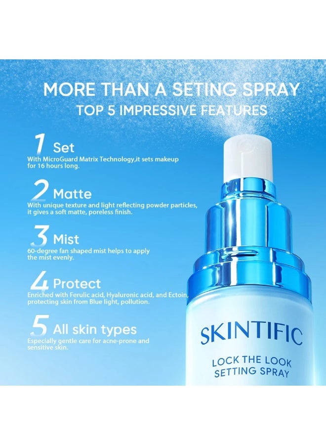 SKINTIFIC Oil Control Face Mist – Refreshing Matte Finish for Oily Skin, Helps Maintain Fresh Makeup Look, 80ml - Image 2