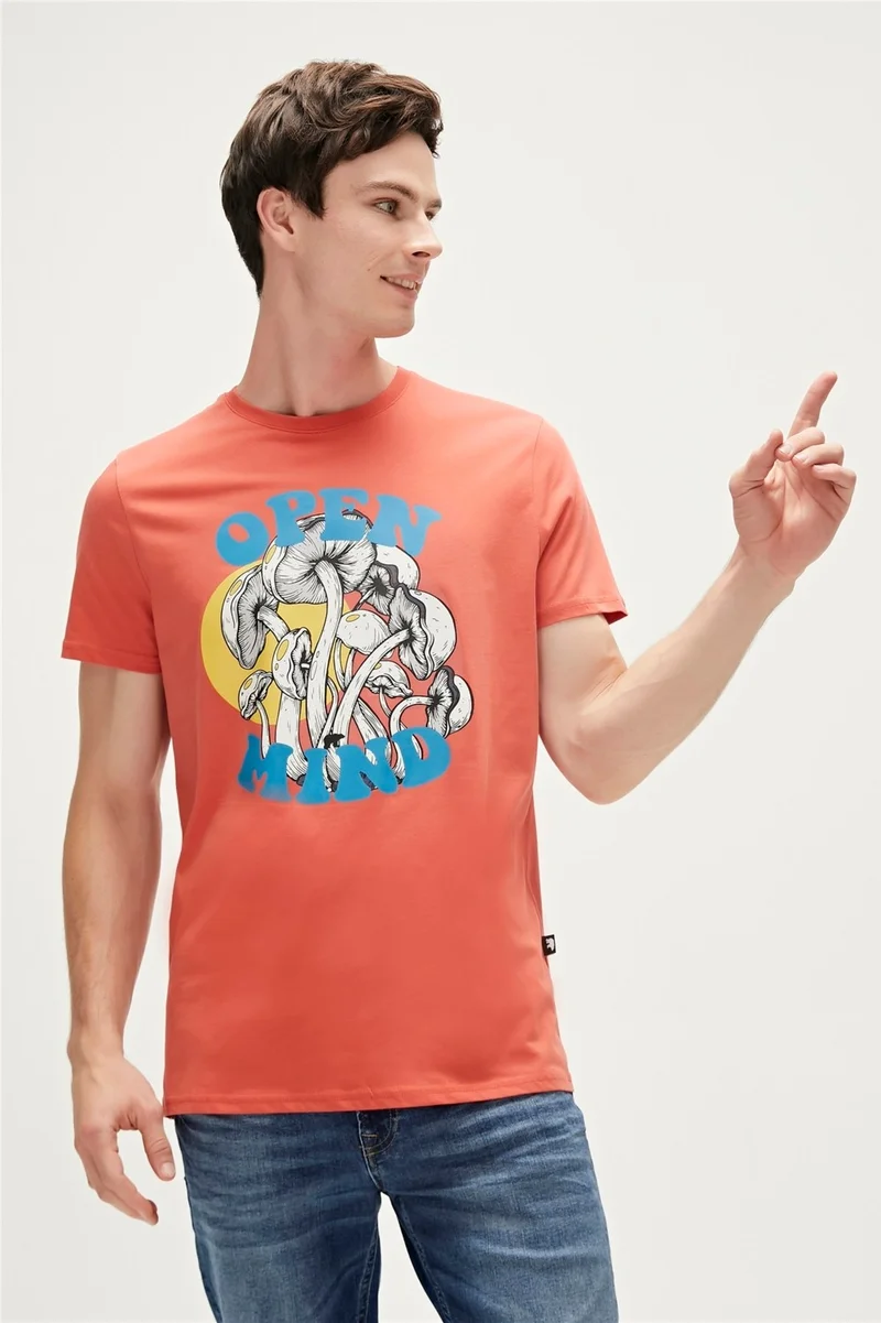 باد بير OPEN MIND T-SHIRT DARK BLUE Men's T-Shirt 23.01.07.014-C109