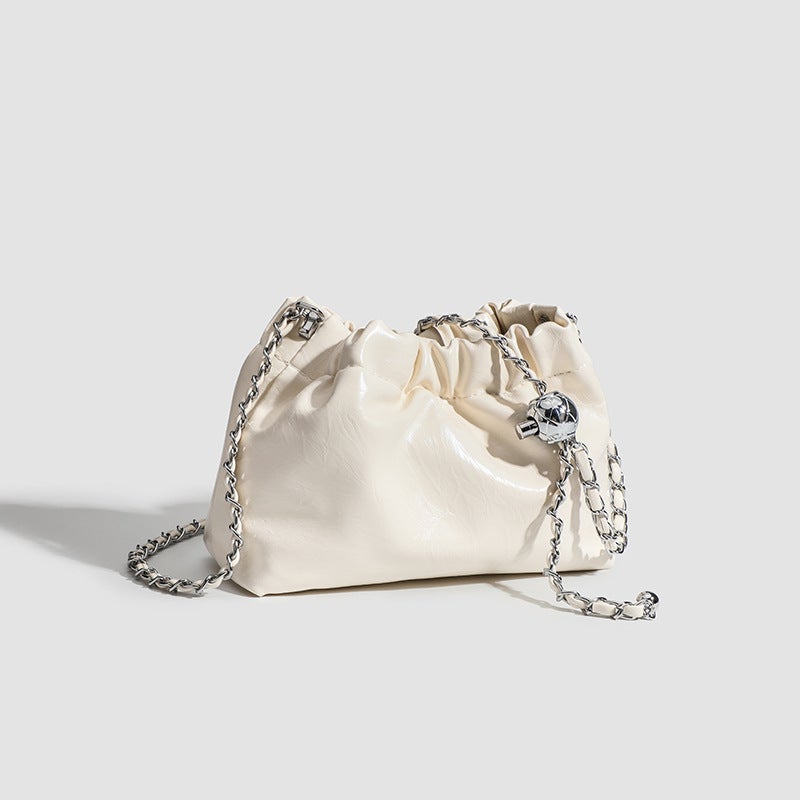 Trendy And High-End Pleated Cloud Chain Bag This Year, Versatile And Simple One-Shoulder Cross-Body Armpit Bag - Image 3