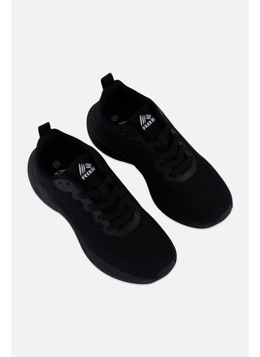 RBX - Women Lace Up Running Shoes, Black - Image 1