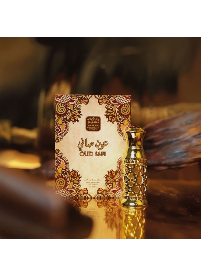 نسيم - زيت عطري عود صافي 6 مل عطار - عطر مركز يدوم طويلاً للرجال والنساء - Image 1