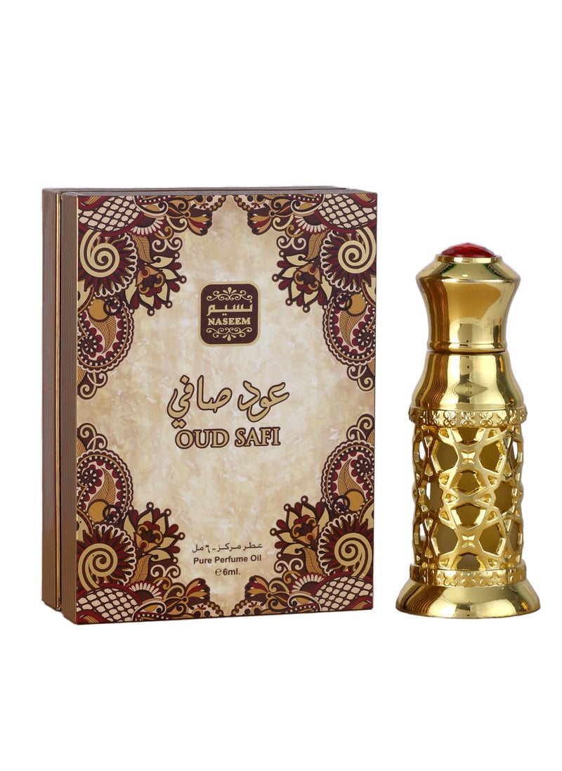 نسيم - زيت عطري عود صافي 6 مل عطار - عطر مركز يدوم طويلاً للرجال والنساء - Image 1