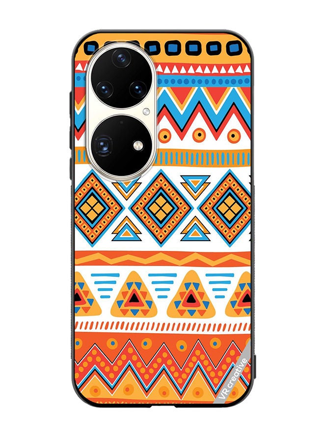 VR CREATIVE Protective Case Cover For Huawei P50 Pro Mandala Design Multicolour - Image 1