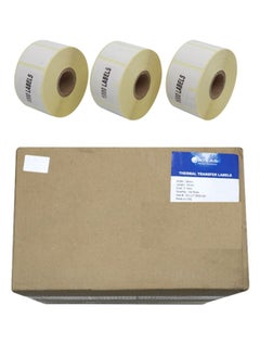 ATLAS 100-Piece Thermal Transfer Barcode Label Sticker 38x25mm Size  - Image 1