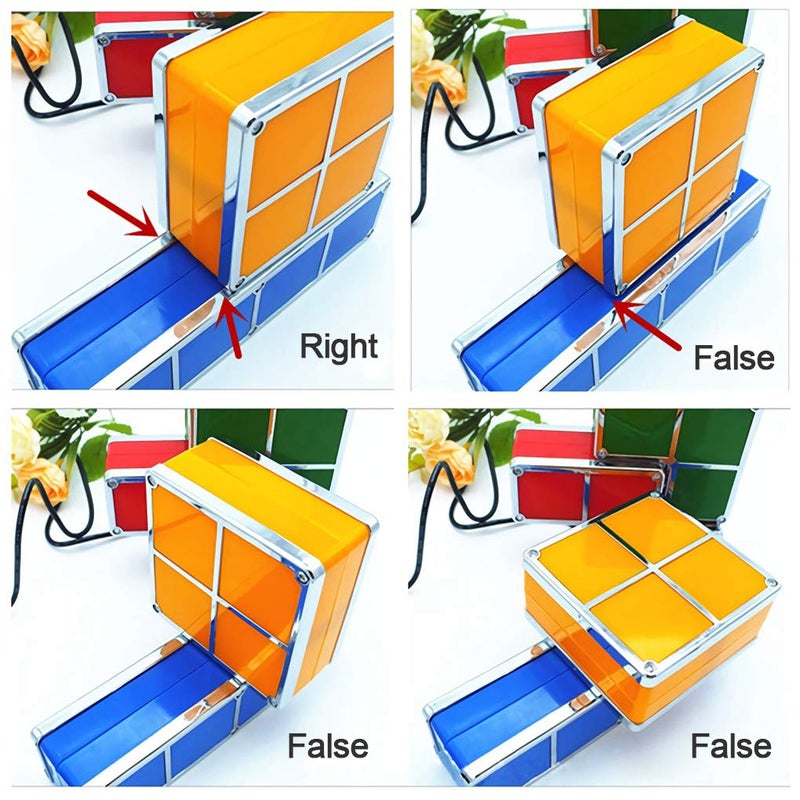 Bitopbi 7 PCS Stackable Night Light 3D Puzzles Toy 7 Colors Magic Blocks Induction Interlocking LED Novelty Desk Lamp Lighting DIY for Teens and Adults Home Deco Great Gift for Birthday - Image 5