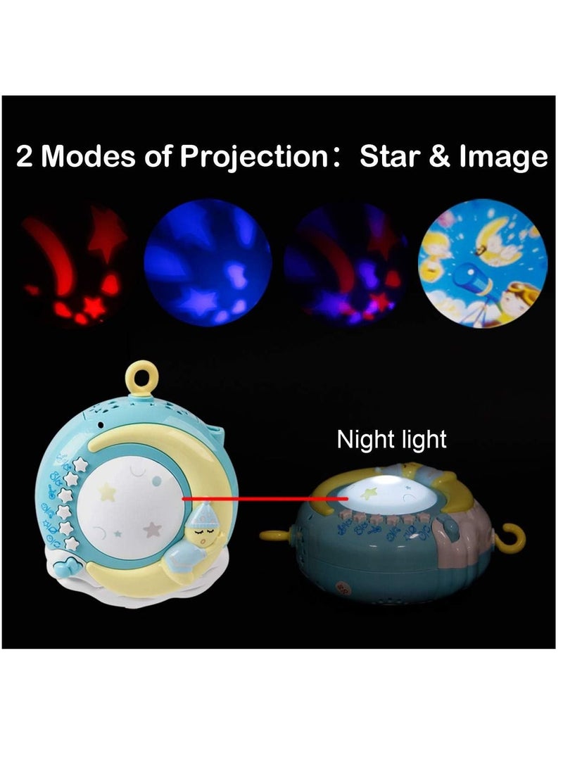 Y&D Baby Musical Mobile Crib with Timing Function Projector Lights and Rattle,Remote Control Music Box for Newborn Boy Girl Toddles Sleep - Image 3