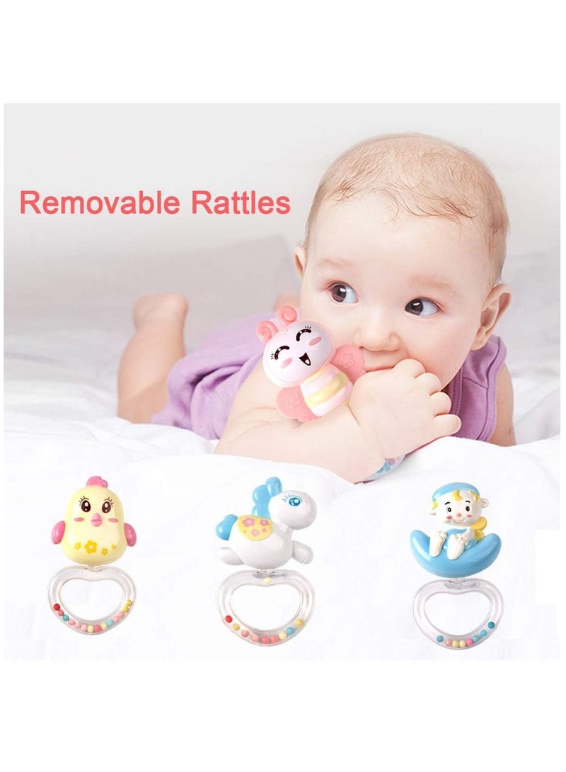 Y&D Baby Musical Mobile Crib with Timing Function Projector Lights and Rattle,Remote Control Music Box for Newborn Boy Girl Toddles Sleep - Image 5