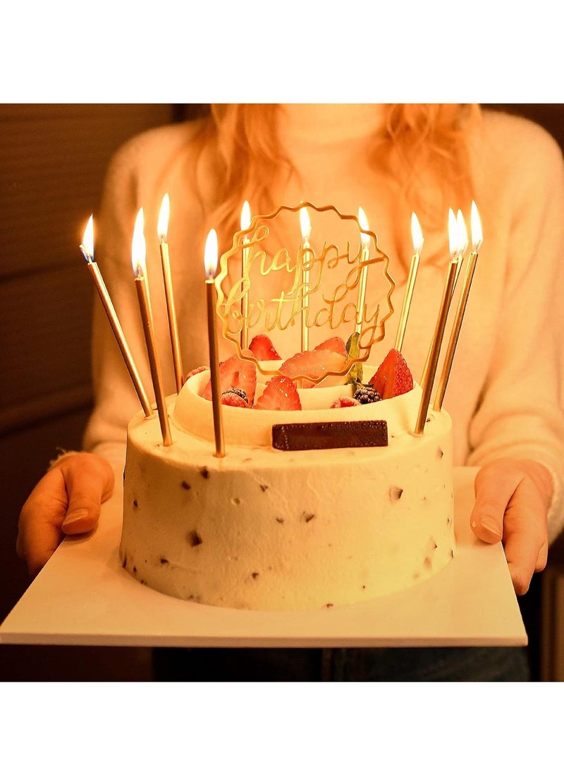 6 Piece Unscented Birthday Candle With Stand Set - Image 2