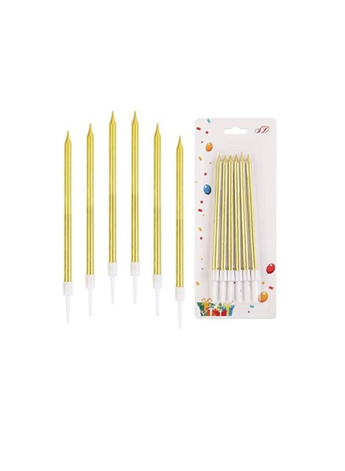 6 Piece Unscented Birthday Candle With Stand Set - Image 3