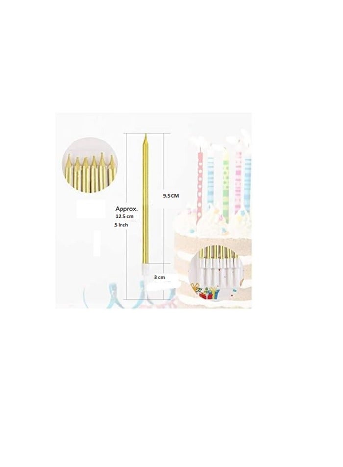 6 Piece Unscented Birthday Candle With Stand Set - Image 4