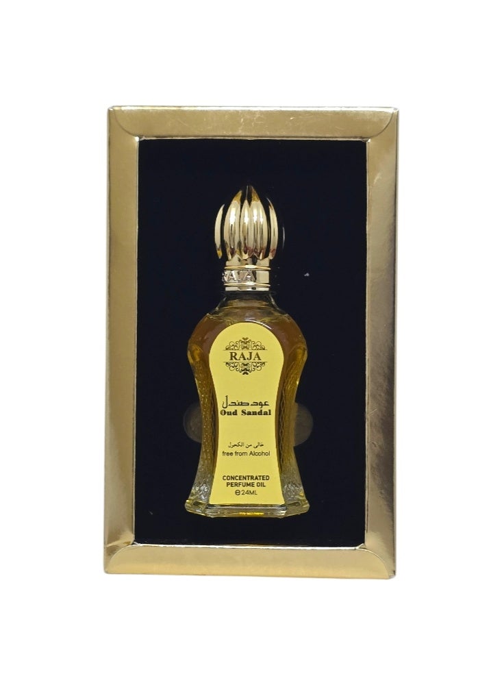 راجا زيت عطري مركز برائحة العود وخشب الصندل 24 مل - Image 3