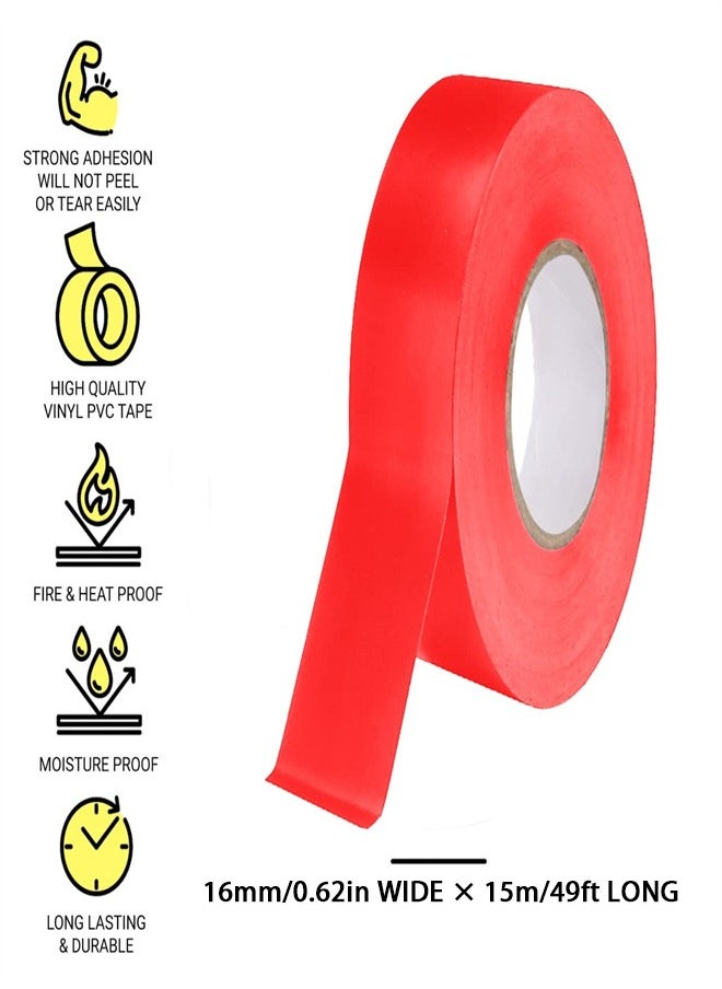 Generic Electrical Tapes, 6 Rolls Insulating Tape Self-Adhesive Electrical Tape  Waterproof Tape for Indoor Outdoor, Wrapping Wiring Harness, Auto Electrical Protection, Multicolor  - Image 2