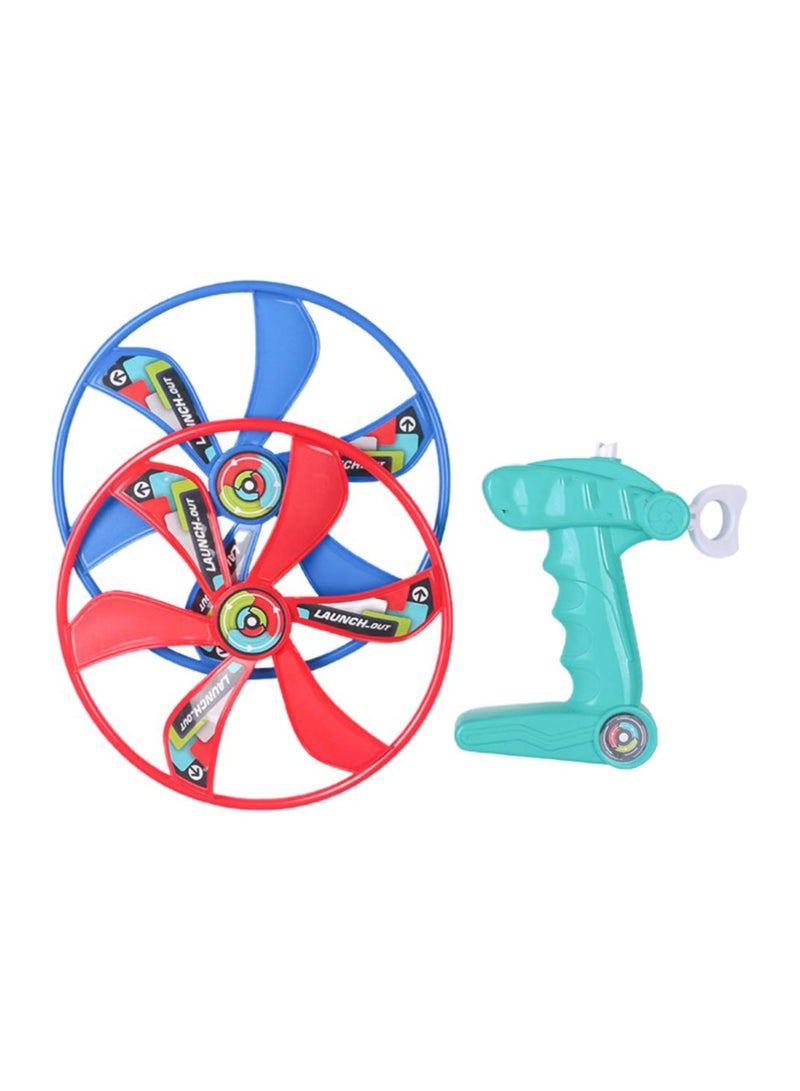 SYOSI Flying Sets Hand Control Colorful Plastic Flying Spinner Disc for Kids Indoor and Outdoor - Image 1