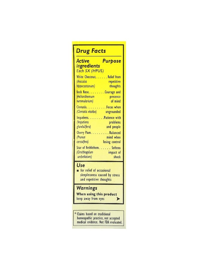 Bach باخ، العلاجات الزهرية الأصلية، قطارة نوم الإنقاذ، مساعد نوم طبيعي، 0.7 أونصة سائلة (20 مل) - Image 3