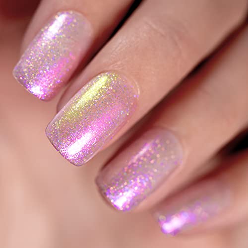 RARJSM Pearl Gel Nail Polish Mermaid Nailpolish Shell Glimmer Shiny Shimmers Gel Polish Purple Sparkle Shiny Clear Pastel NailGel U V L E D Curing Required 1Pcs 75ML - Image 5
