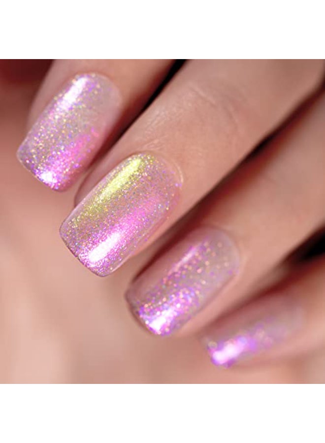 RARJSM Pearl Gel Nail Polish Mermaid Nailpolish Shell Glimmer Shiny Shimmers Gel Polish Purple Sparkle Shiny Clear Pastel NailGel U V L E D Curing Required 1Pcs 75ML - Image 4