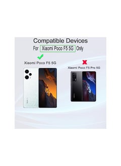 Ibywind 2 Pack Screen Protector For Xiaomi Poco F5 5G 6.67 Inch Not For Xiaomi Poco F5 Pro 5G 6.67 Inch 9H Hardness Tempered Glass With 1Pc Camera Lens Protector 1Pc Back Carbon Fiber Film  - Image 2