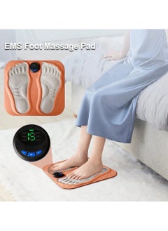 EMS 3D Foot Massager with Microcurrent Pulses Rechargeable Cordless Foot Massage Mat for Relieve Fatigue