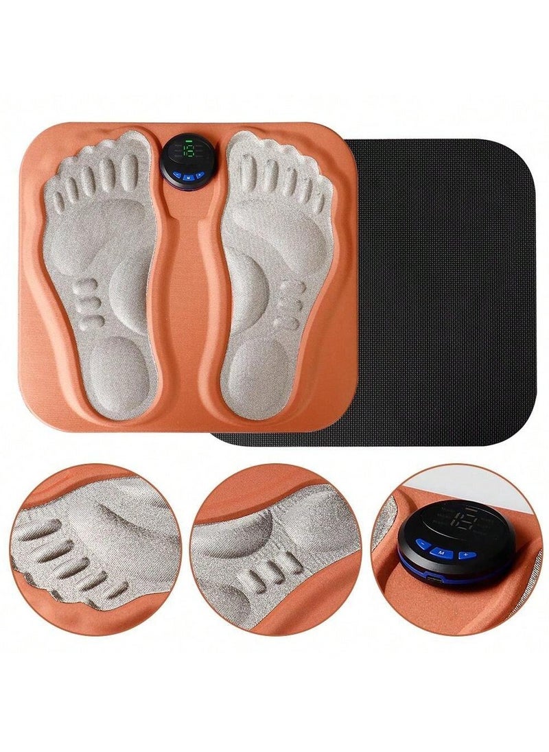 Ru syanl - EMS 3D Foot Massager with Microcurrent Pulses Rechargeable Cordless Foot Massage Mat for Relieve Fatigue - Image 1