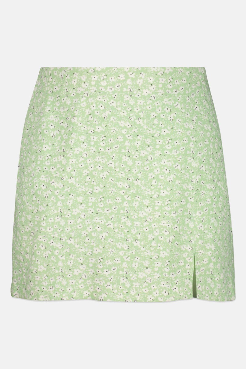 MANGO Women Floral Pattern Mini Skirt, Multicolor - Image 2