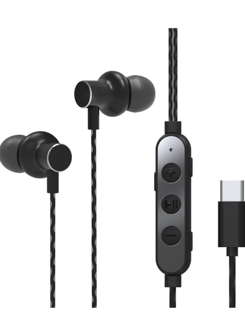 SYOSI - USB C Headphones, Wired Earbuds, Voice Changer in Ear Usbc Earbuds with Mic/Volume Control, Magnetic Gaming Earphones Compatible with SoundFlow Google Pixel Oneplus Samsung Sony MacBook Huawei - Image 1