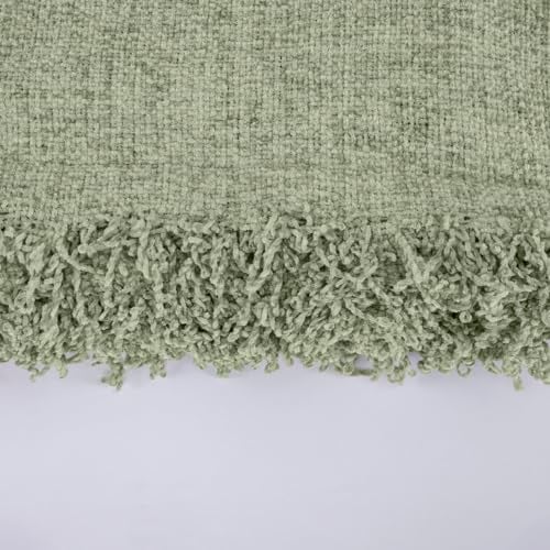 Sleepyhead Premium Soft Chenille Throw Blanket for Sofa, Couch, Chair & Bed (72"x48") Apple Green | Cozy Decorative Throw | Plush, Lightweight & Stylish Home Accent - Image 5