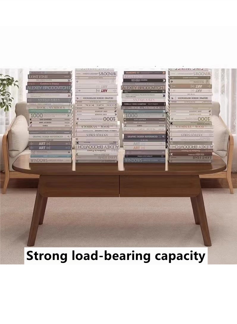 Kutis 1-Piece Living Room Center Table Coffee Table with 2 Drawers for Living Room Home Office Reception Room Wood Ecological Board 120x60x45 cm - Image 5